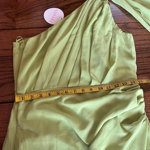 Luxxel Citron Cascade Mini Dress Size L New With Tag - Picture 10 of 11